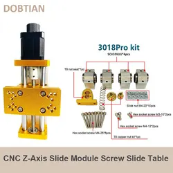 CNC 3018 Pro Z-Axis Slide Module Slide Table Linear Rail Guide Compatible CNC Router With 300W/500W Spindle