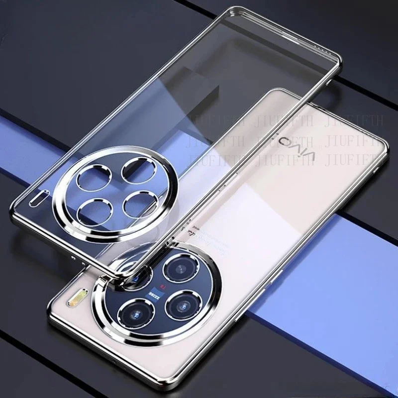 Electroplating Transparent Phone Case For Vivo X200 pro mini lens soft silicone shell for vivox200 x200promini protective cover