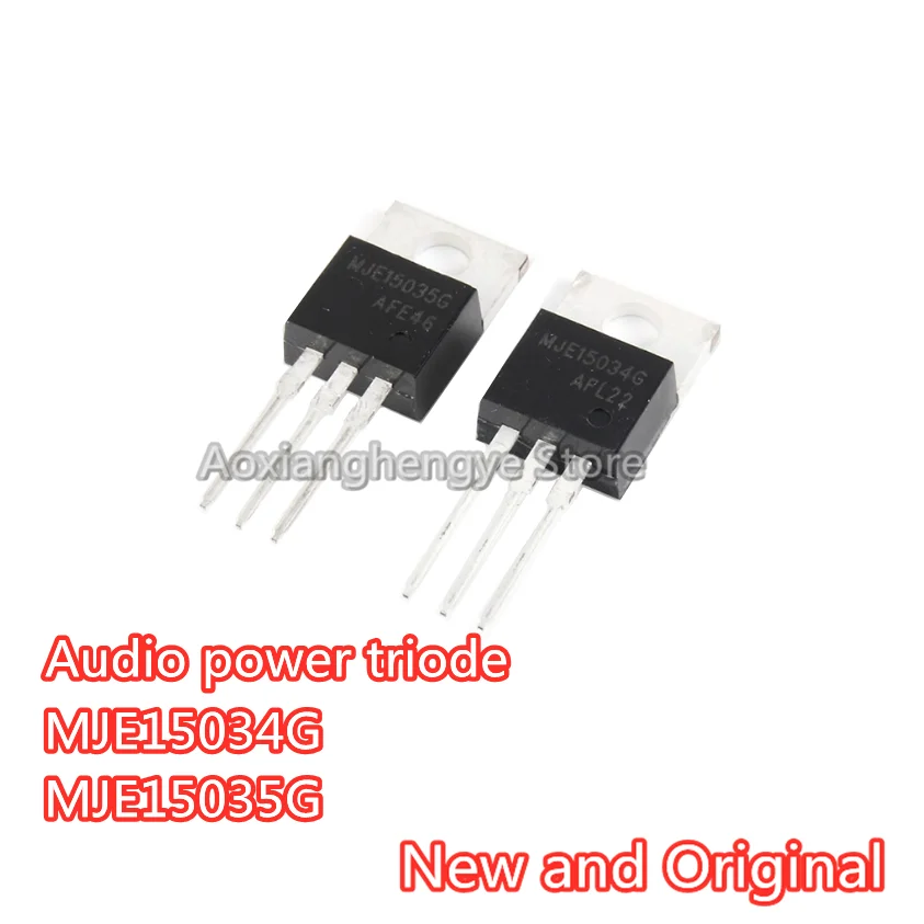 5PCS MJE15034G MJE15035G TO-220 Bipolar audio power triode NPN PNP 350V 4A 2W Transistor