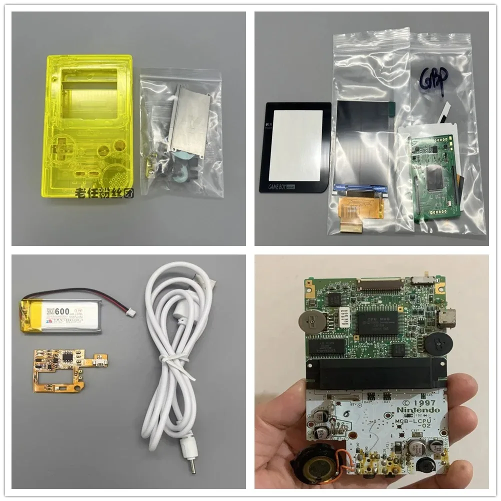 GBP New Casing and Original Motherboard 2.6 Inch LCD Display Screen for Game Boy Pocket/GBP IPS LCD Retro Handheld Game Console