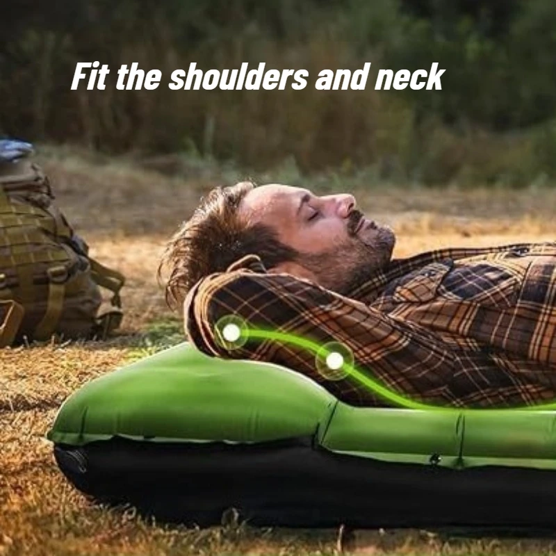 두꺼운 수면용 에어 매트리스 휴대용 점심시간 휴식용 편안한 에어 매트리스 야외 야영용품