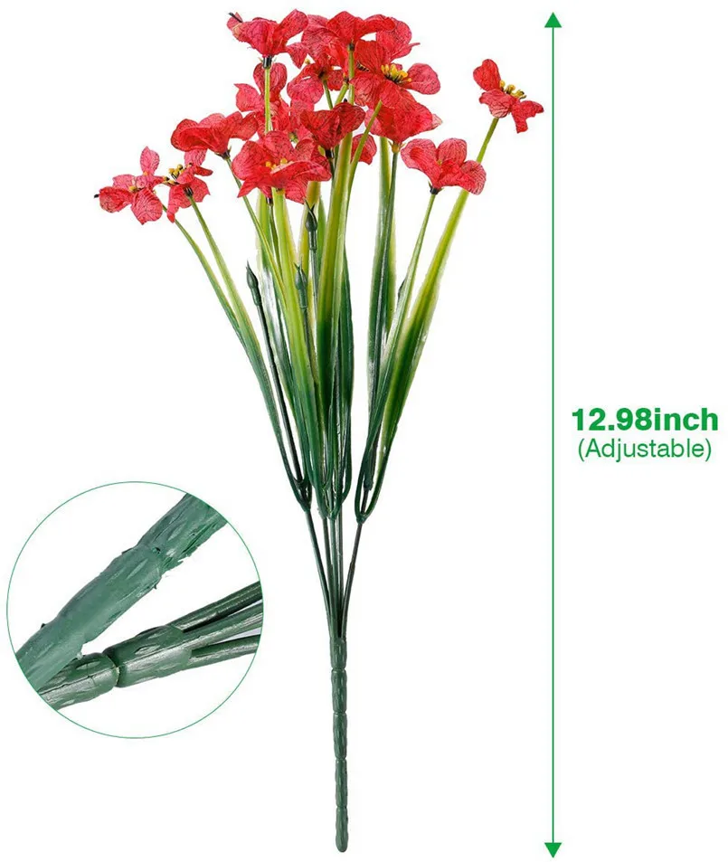 1/3 Stück Künstliche Blume Wasserpflanze Hochzeits-Brautstrauß Scrapbooking Heim Tisch Outdoor Garten Hof Festival Dekoration – Detail 1
