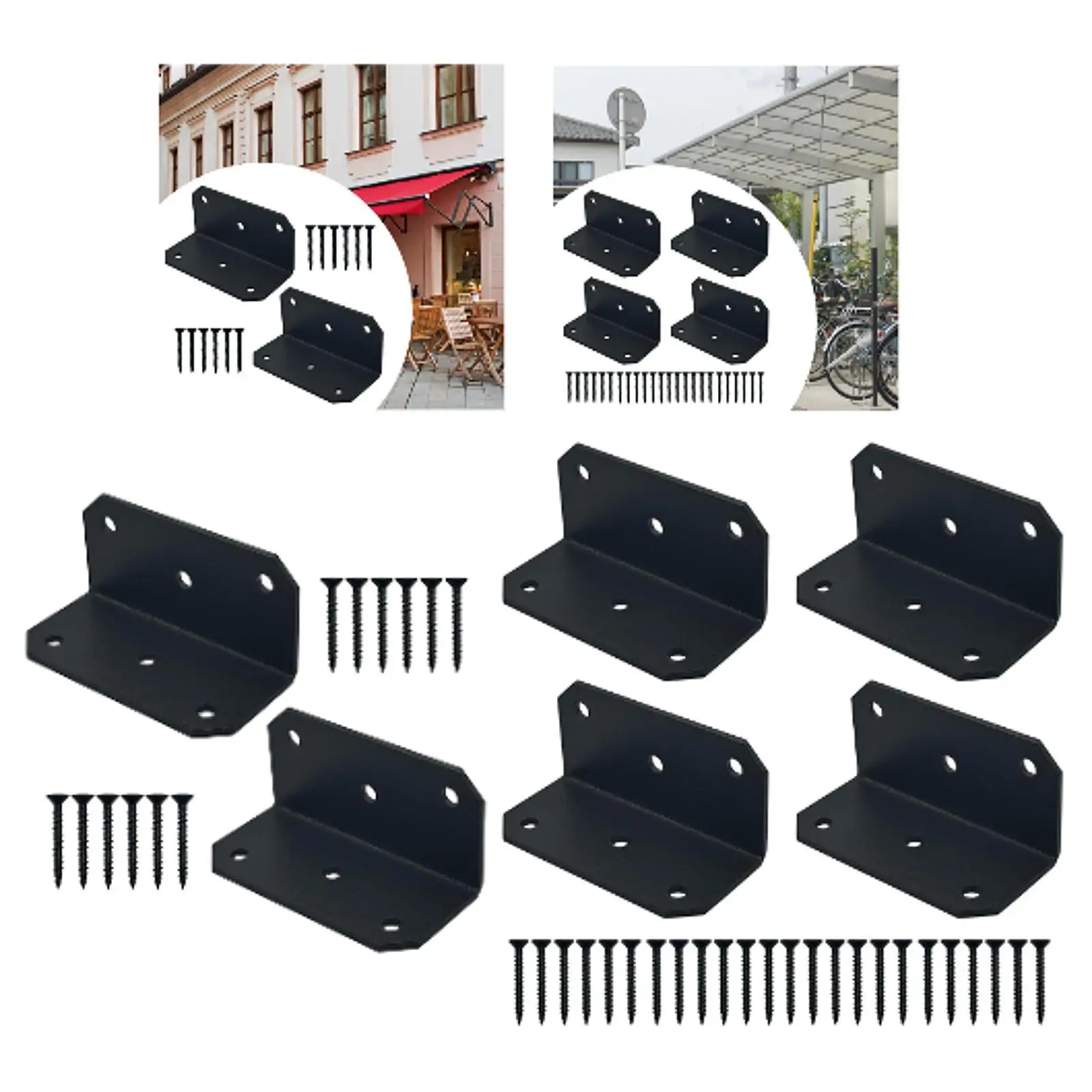 L Bracket Accessories Metal Joint Fastener 90 Degree Corner Brace Corner Bracket for Tables Furniture DIY Projects Desk Wood