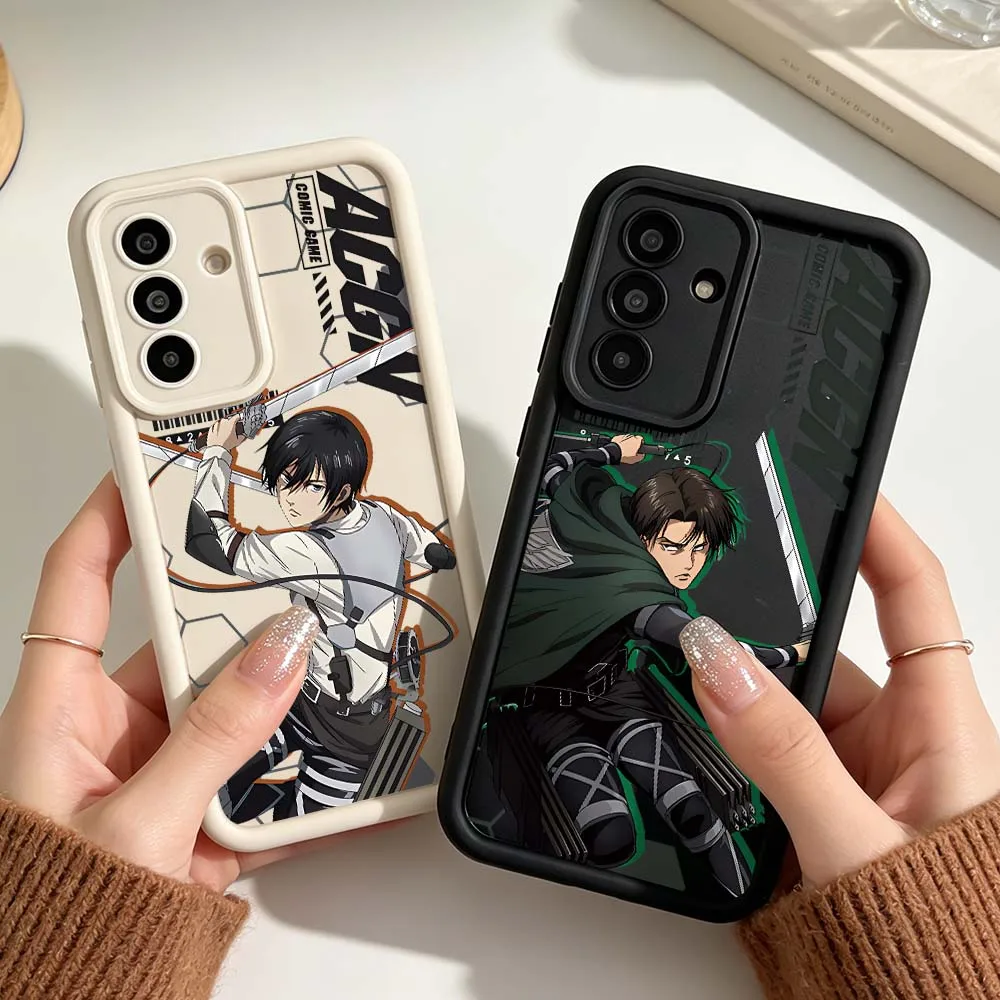 Comics Attack On Titan Dark Phone Case For Samsung A25 A26 A33 A57 A35 A36 A37 A51 A52 A53 A54 A55 A57 A72 A73 5G Eye Ladder