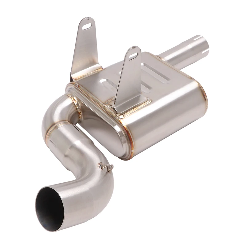 Slip On For CFMOTO NK400 NK650 NK 400 650 Motorcycle Exhaust Middle Link Pipe Modify 51MM Muffler Backpressure Box Escape Moto