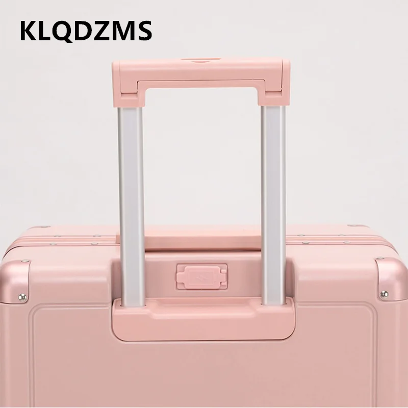 KLQDZMS ABS+PC Suitcase USB Charging Multi-function Trolley Case 20