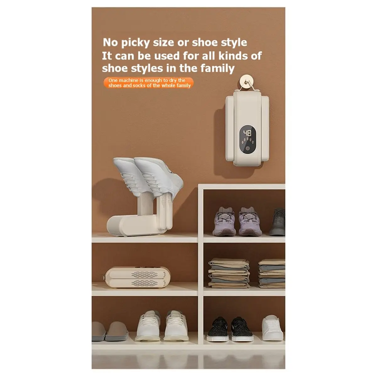 

AT33 Electric Shoe Dryer,Ski Boots Dryer,360° Surround Drying,180-Min Timer Single/Dual Use,48℃ Constant Temperature UK Plug