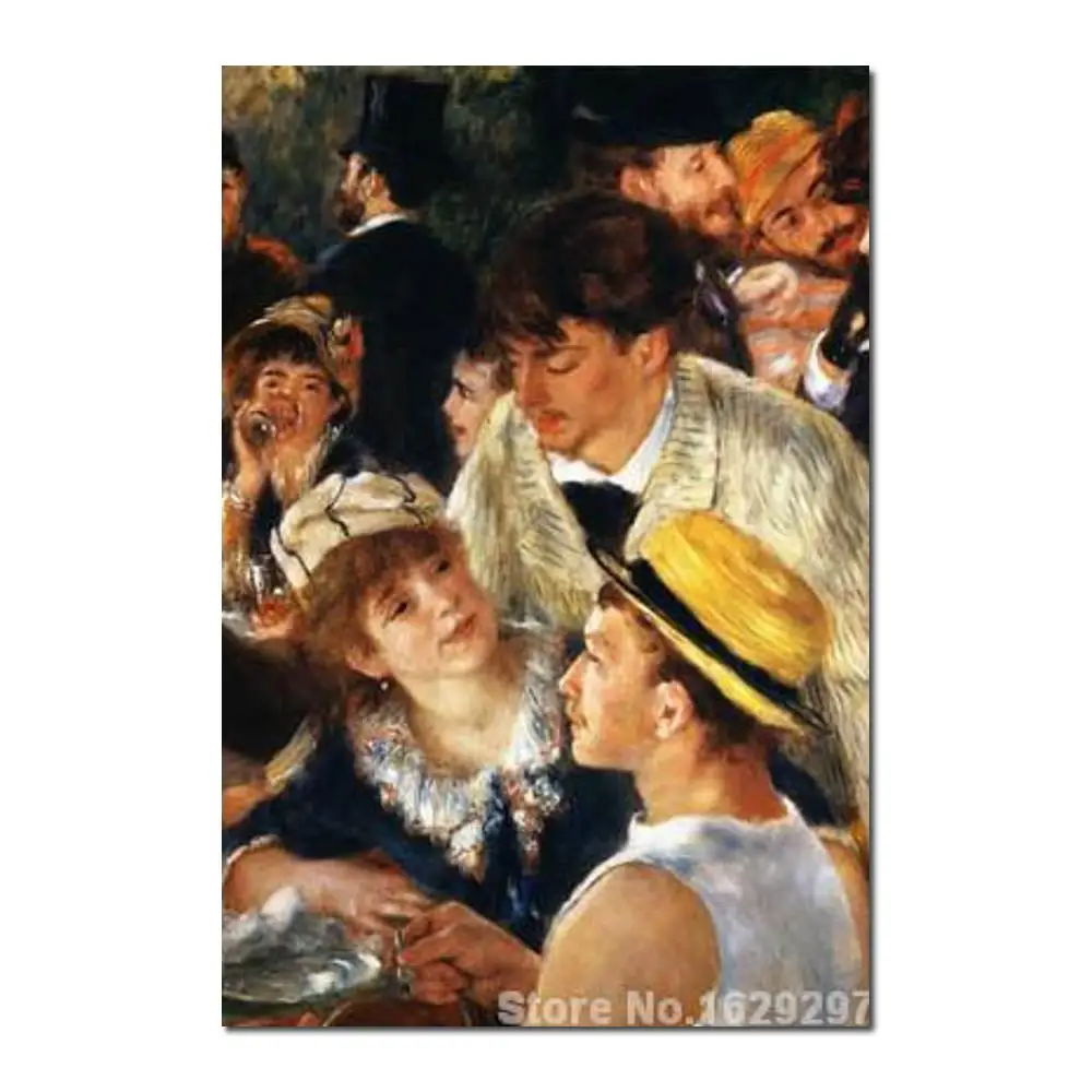 

modern art gallery Showing Figures from The Luncheon of the Boating Party Pierre Auguste Renoir painting High quality Handmade