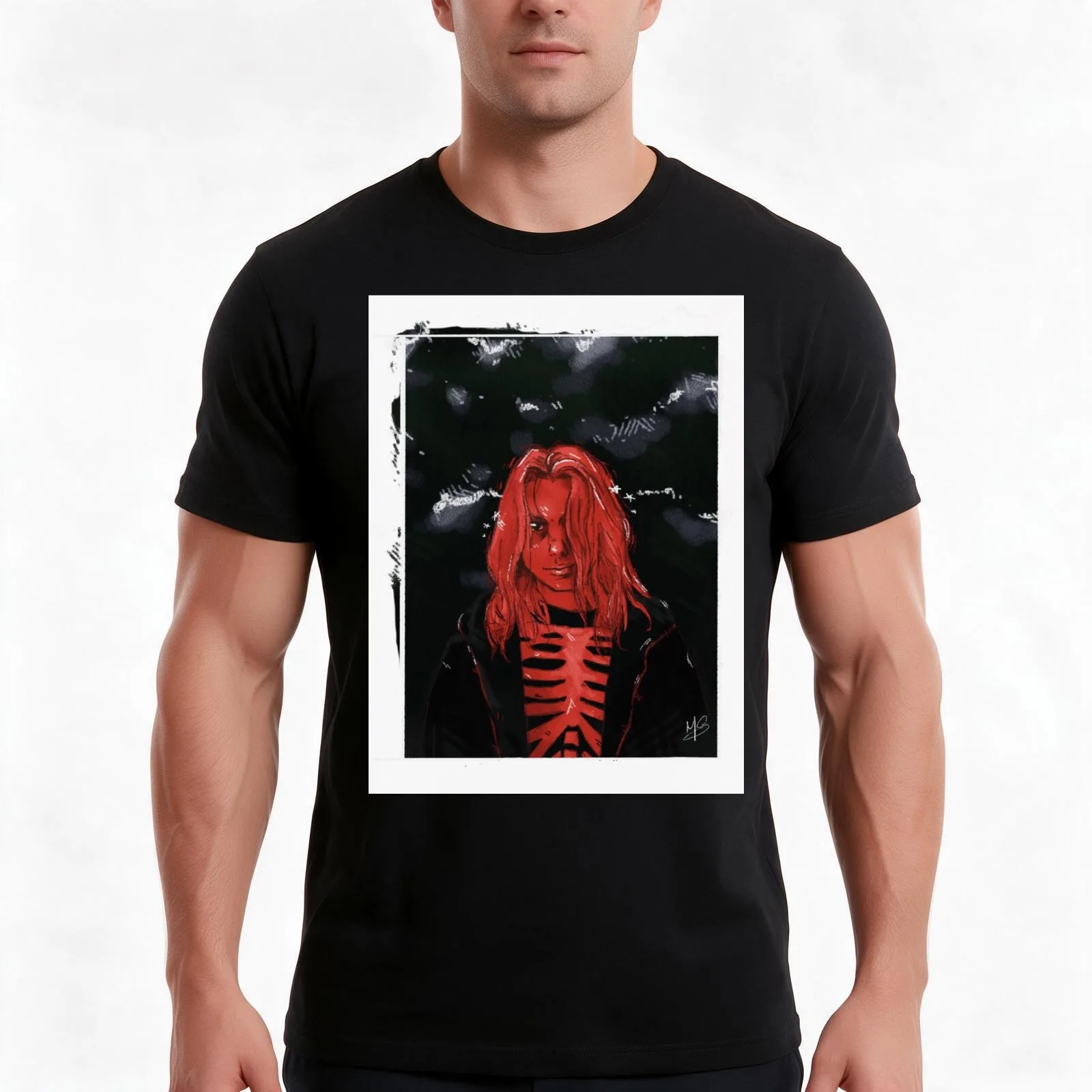 Phoebe Bridgers Drawing T-Shirt, Summer Casual Cotton Tee, Oversized Streetwear Tops, Vintage Graphic Print, Unisex Men Women