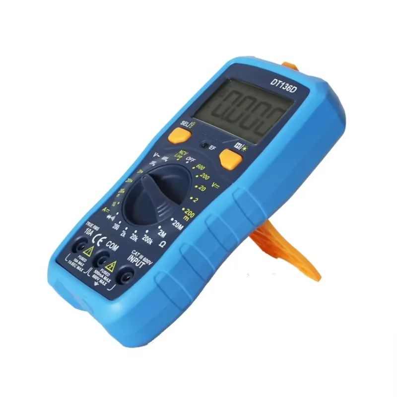 TOOL Multimeter With Temperature Test Function DT136C Universal With NCV And Flashlight, Neutral And Live Wire Identification