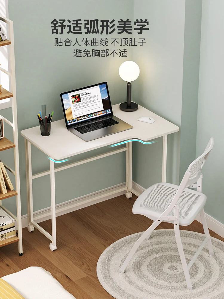 Folding desk removable bedside home student computer desk junior high school students study small apartment