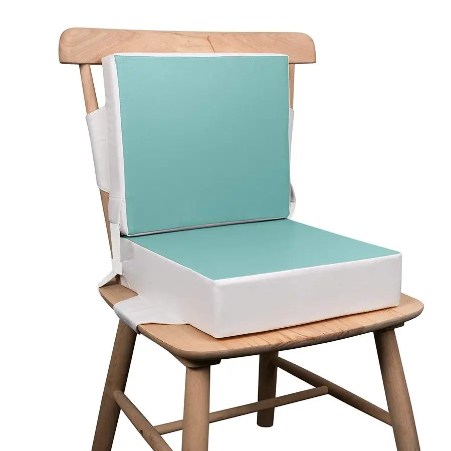 

Детское сиденье-бустер для обеденного стола, улучшенная модель с 2 моющимися ремнями из ПУ и безопасной пряжкой, портативное сиденье-бустер для детей для стола, для путешествий