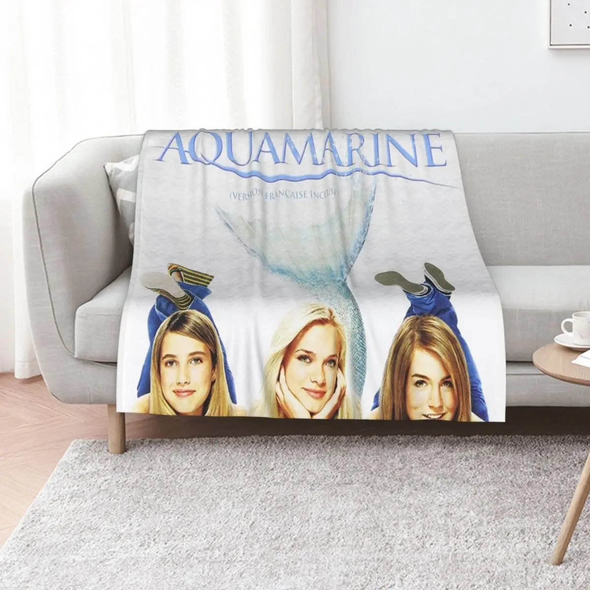 aquamarine movie Throw Blanket halloween Bed Soft Plush Plaid Custom Hairy Thins Blankets