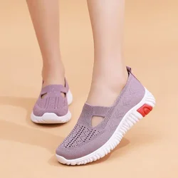 Cloth shoes Women's summer new style walking shoes Soft soled soft shoes Lightweight comfortable elderly shoes Women's shoes