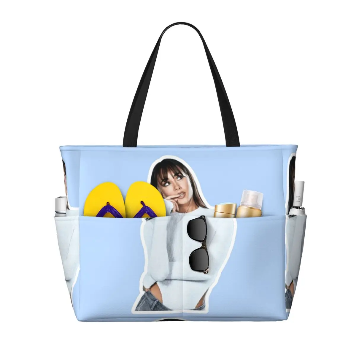Aitana Ocana Singer Beach Tote Bag Sport Gym Yoga Duffle Large Tote Bag Women Travel Bag Fitness bag