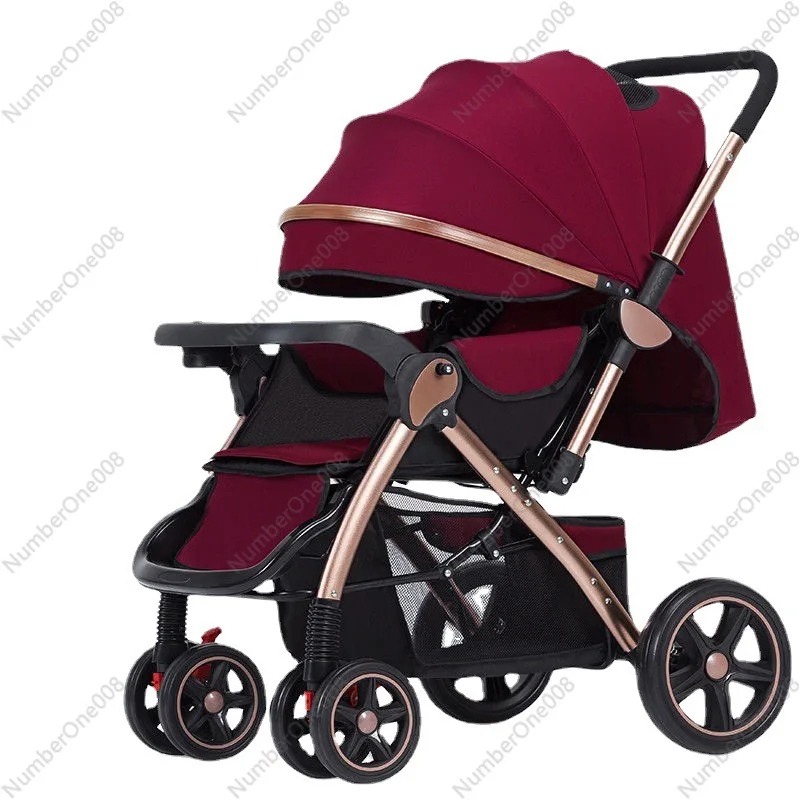 

Stroller Can Sit and Lie Down, Widened and Extended Sleeping Baby Stroller, Child Stroller Foldable Child Stroller Wholesale