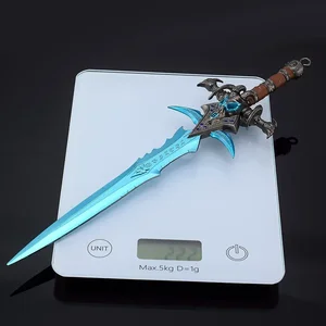 30 cm World of Warcraft Pedang Frostmourne Permainan Perifer Nerzhul Setan Lich King Pedang Logam Model Action Figure Hadiah Mainan 12 penjualan terbaik lego world of warcraft - №