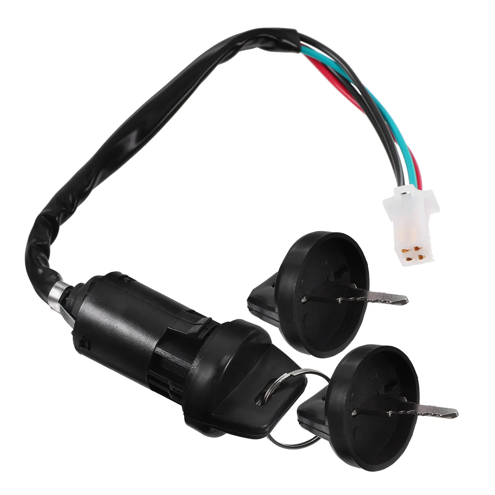 Atv Ignition Switch with Key Universal Motorcycle Scooter Ignition Replacement Start Switch Heavy Duty Weather Resistant Stable