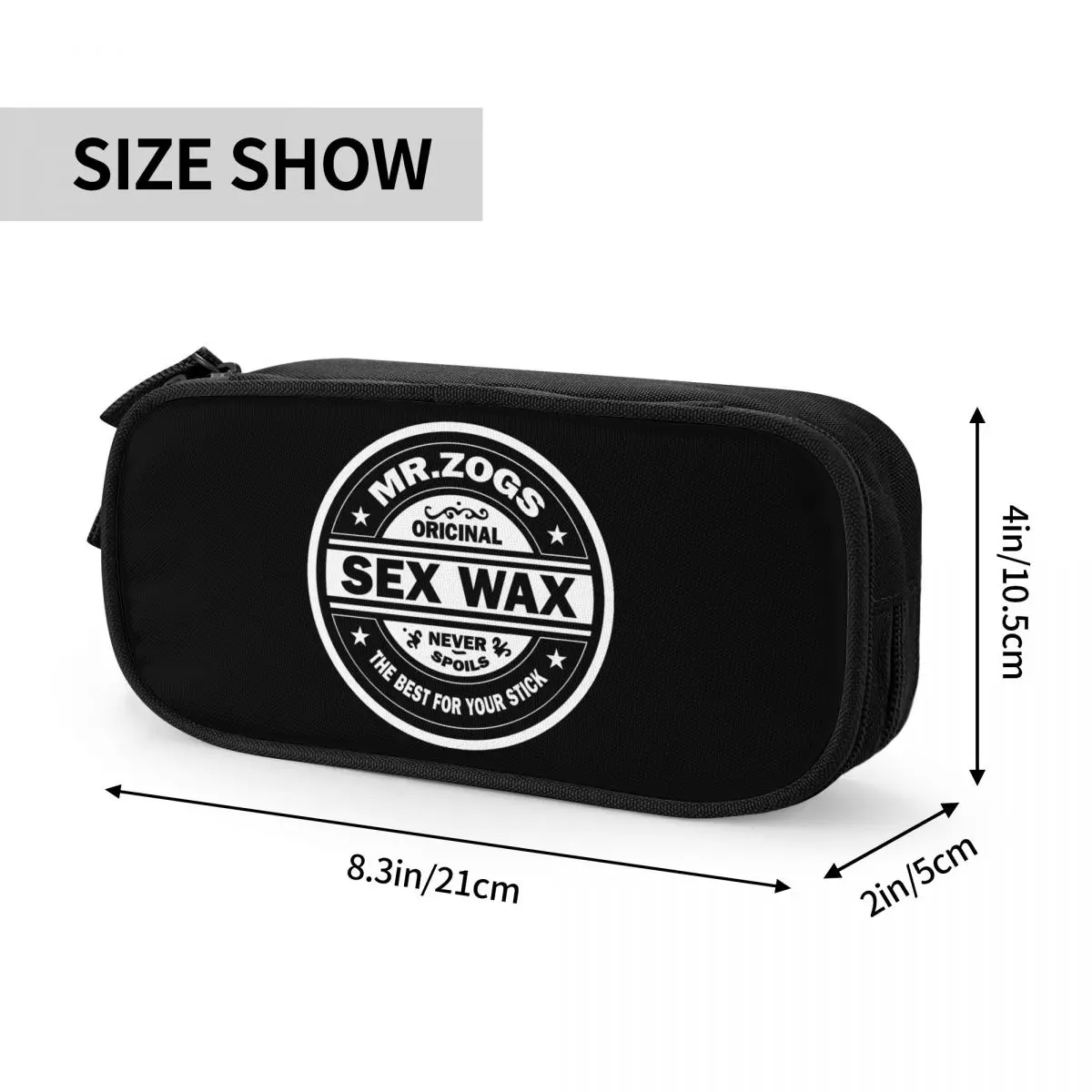 Mr Zogs Surfing Sex Wax Customized Korean Pencil Case Boy Girl Big Capacity Surfing Surf Gift Pencil Box Students Stationery