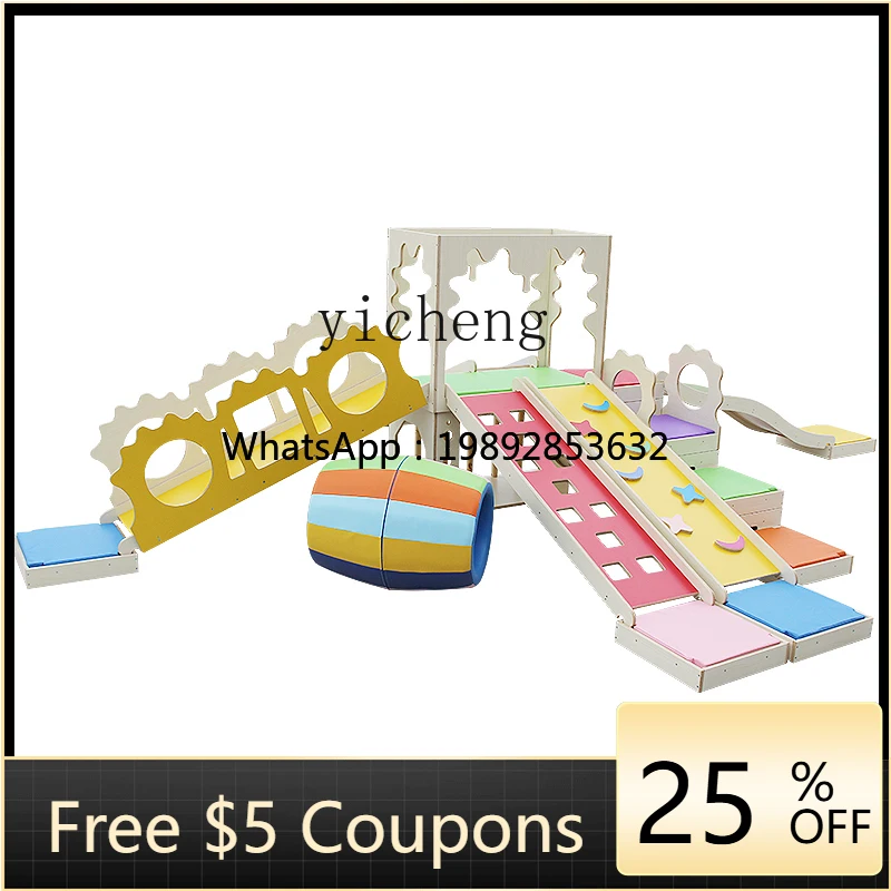 Centre d'éducation précoce, jouets, équipement d'entraînement sensoriel, toboggan de sport pour enfants, combinaison d'escalade