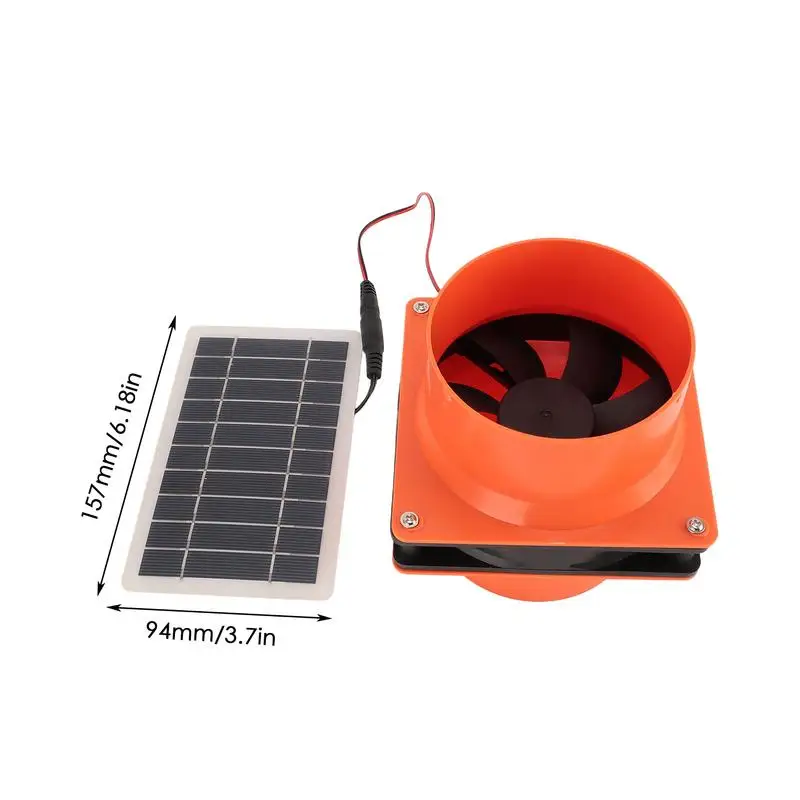 Solar Powered Fan Solar Roof Vent Fan Silent 50W Exhaust Fan Solar Powered Outdoor Fan For Yacht RV Kitchen Cabin Chimneys