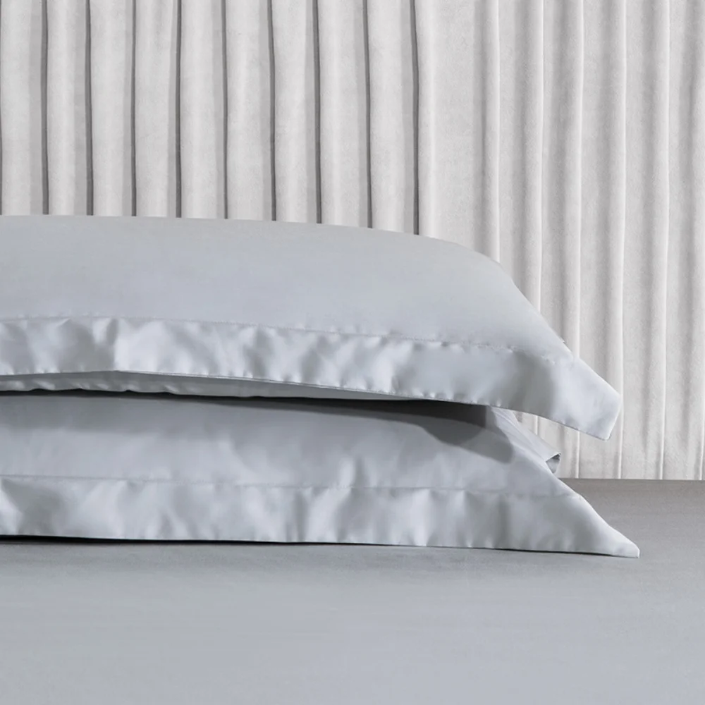 Sondeson Luxury White A-class long staple Cotton Pillowcase 600TC Natural for Hair Patchwork Home Textile