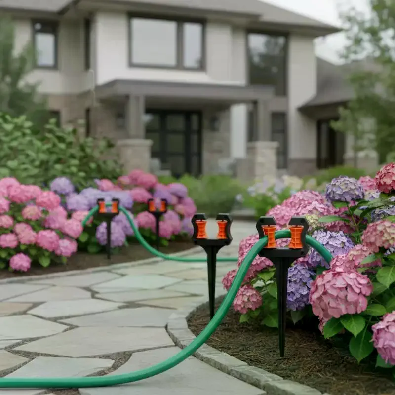 Garden Hose Guide Spike Heavy Duty Plant Protector Stake Roller Wheel For Watering Pipe Guide Nail For Flower Bed Lawn Landscape
