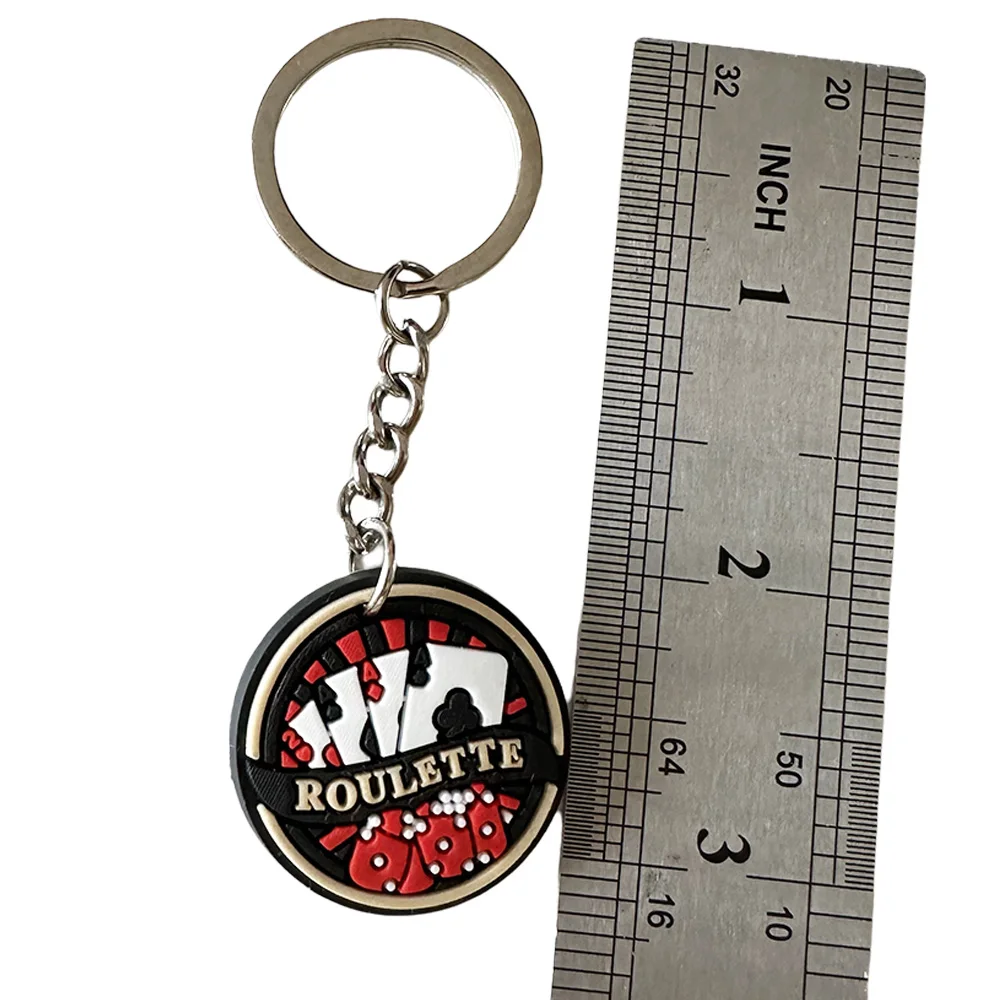 10 Pcs Casino Keychains Casino Poker Birthday themed Party Favor Las Vegas Poker Party, Favor