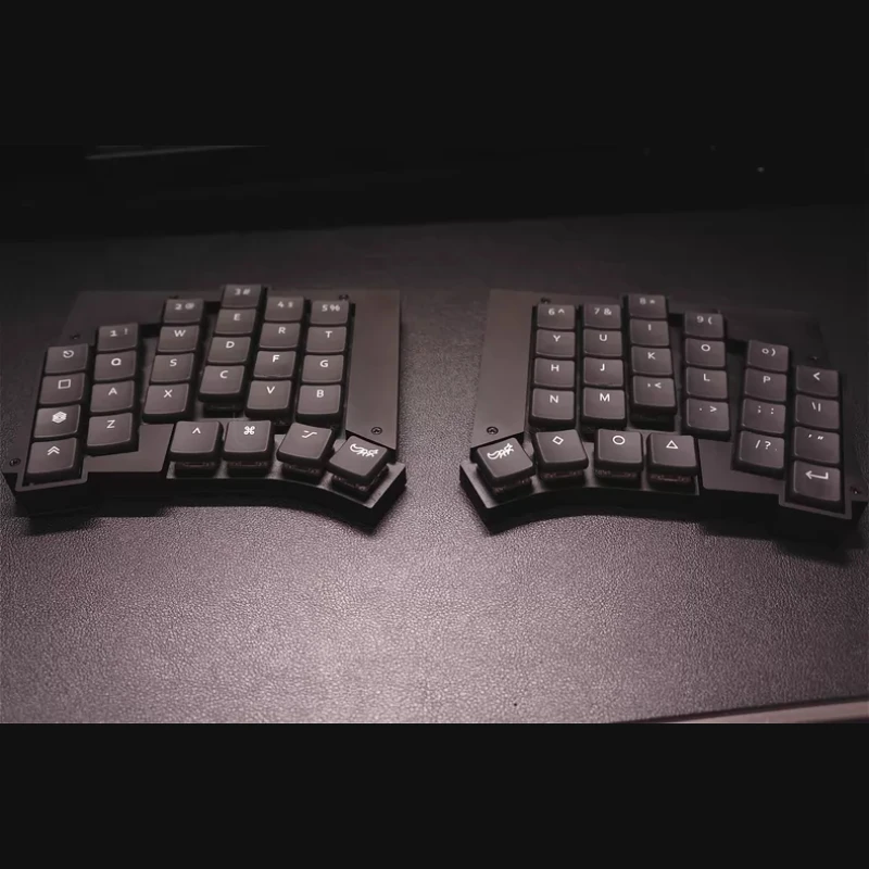 Totem-max Wireless Split Keyboard Kit Custom Bluetooth Dual-mode Low Profile Choc V1 Switch Hot Swap VIAL Mechanical Keyboard