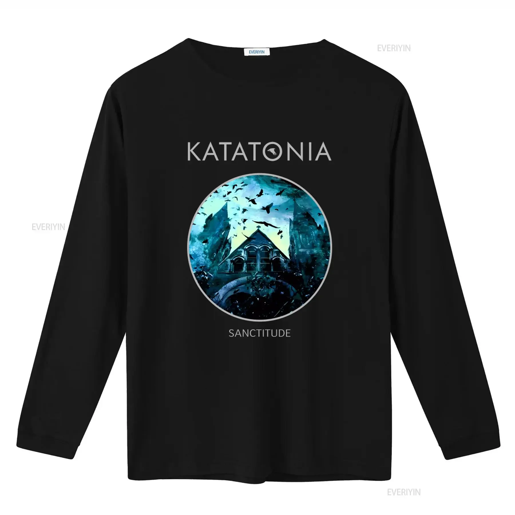 Katatonia Band T Shirt Progressive Rock Metal with Sanctitude Artwork Unique Gothic Design for Music Lovers vintage Washed