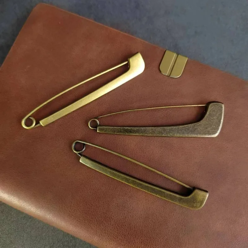 Retro Dark Bronze Unmarked Artistic Anti-Glare Spilla Brooch Pins Clothing Personalization DIY Trendy Decorative Accessories