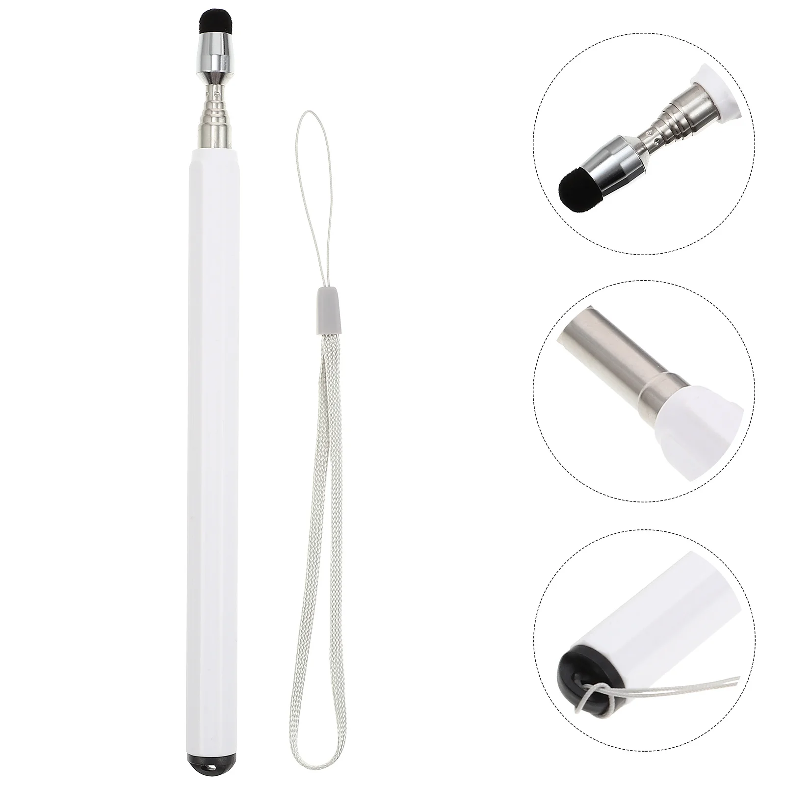 

Stainless Steel Retractable Teaching Pointer Non Skid Handle Portable Handheld Classroom Whiteboard Pointer Presentation Tool