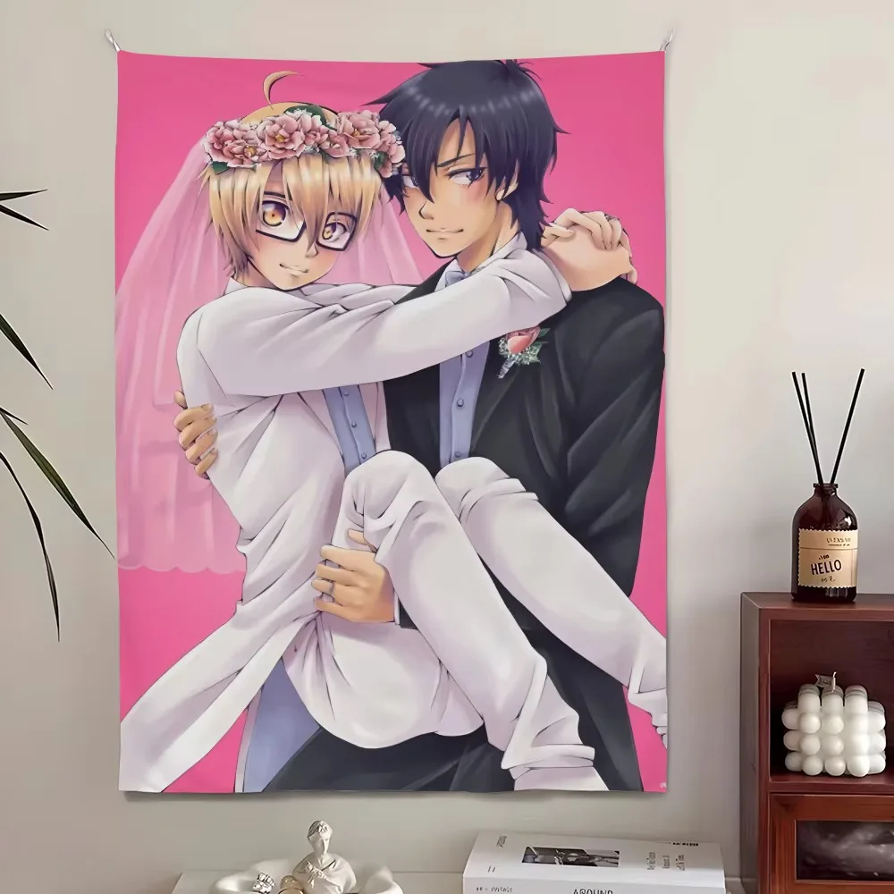 Love S-Stage Love Anime Tapestry Banner, Festival Microfiber Wall Hanging Decor for Bedroom Living Room Bar Garden Outdoor