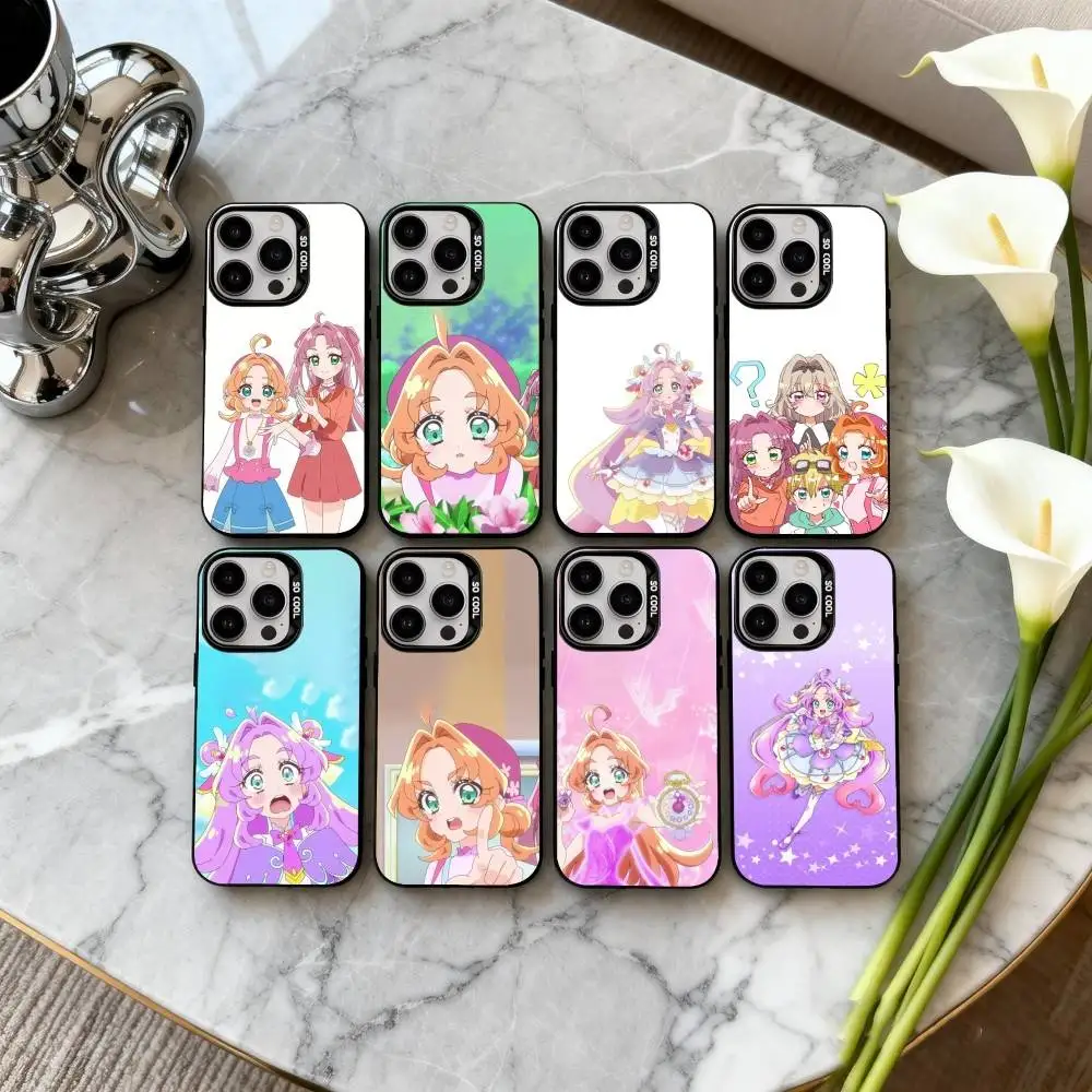 

Anna A-Akechi Star D-Detective Phone Case For iPhone17,16,15,14,13,12,11 Plus,Pro Max Candy Silver Plated Inside Cover