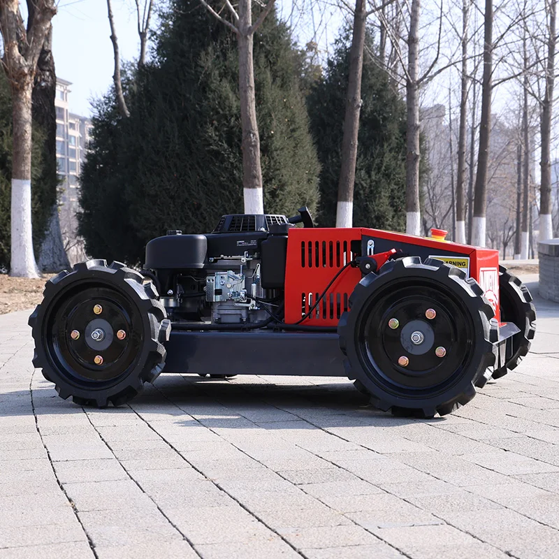 Customized High Quality Heavy Duty Remote Controlled Powered Lawn Mower for Agriculture and Forestry Weeding Crawler Mower