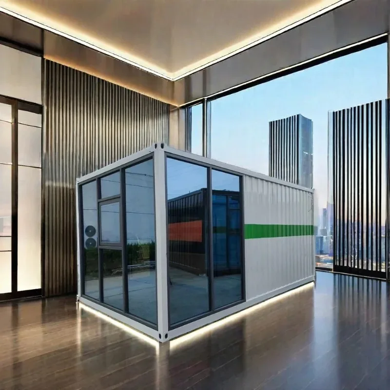 حاوية من سبائك الألومنيوم للمنزل الداخلي لشقة البكالوريوس للاستخدام الخارجي لمدخل الفيلا والمنزل وعازل للحرارة #4