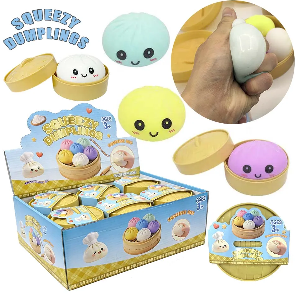 Simulation Flash Dumpling Pressure Ball Slow Rebound Soft Pinch Decompression Office Home Decorat Children Adults Birthday Gifts