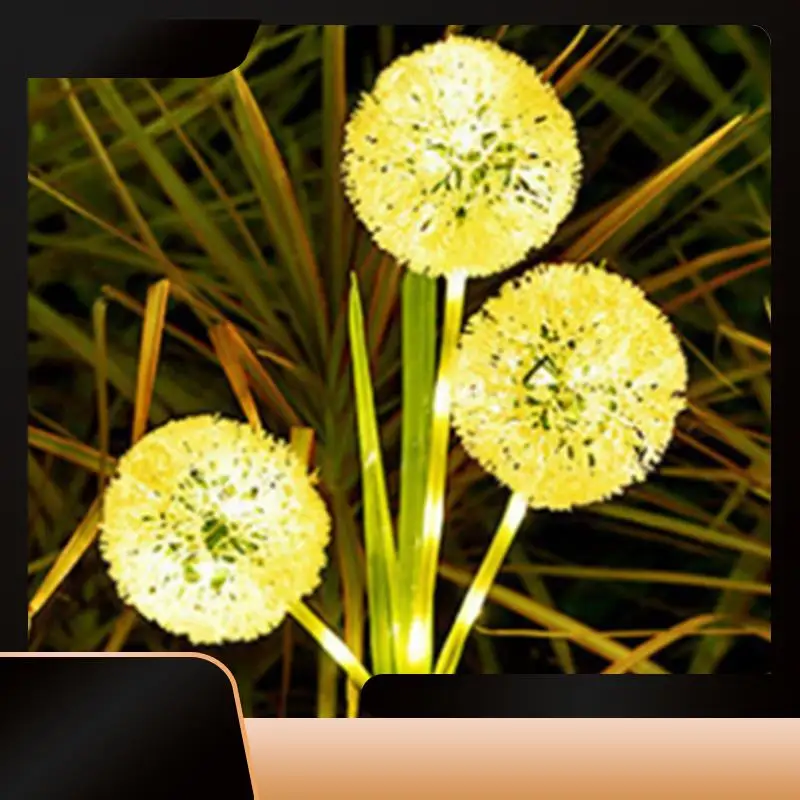 

2Pcs Solar LED Ground Lamp Outdoor Lighting Solar Flower Lamp For Outdoor Garden Courtyard-N38R