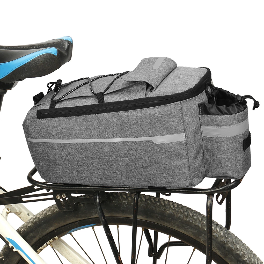 13L Bicycle Carrier Bag Bike Rear Basket Waterproof Pannier Trunk Bags Back Rack Rear Seat Bag Cycling Luggage Shoulder Handbag