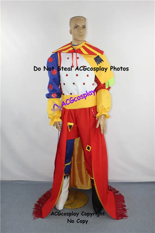 

Final Fantasy Dissidia Kefka Palazzo Cosplay Costume acgcosplay include boots covers