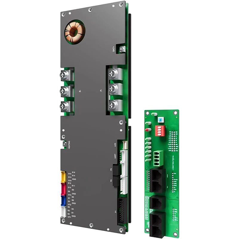 

JKBMS Inverter BMS 8S-16S 24V-48V 300A – V19 Home Energy Storage BMS with UART Port, 2A Active Balance, Built-in Bluetooth, RS48