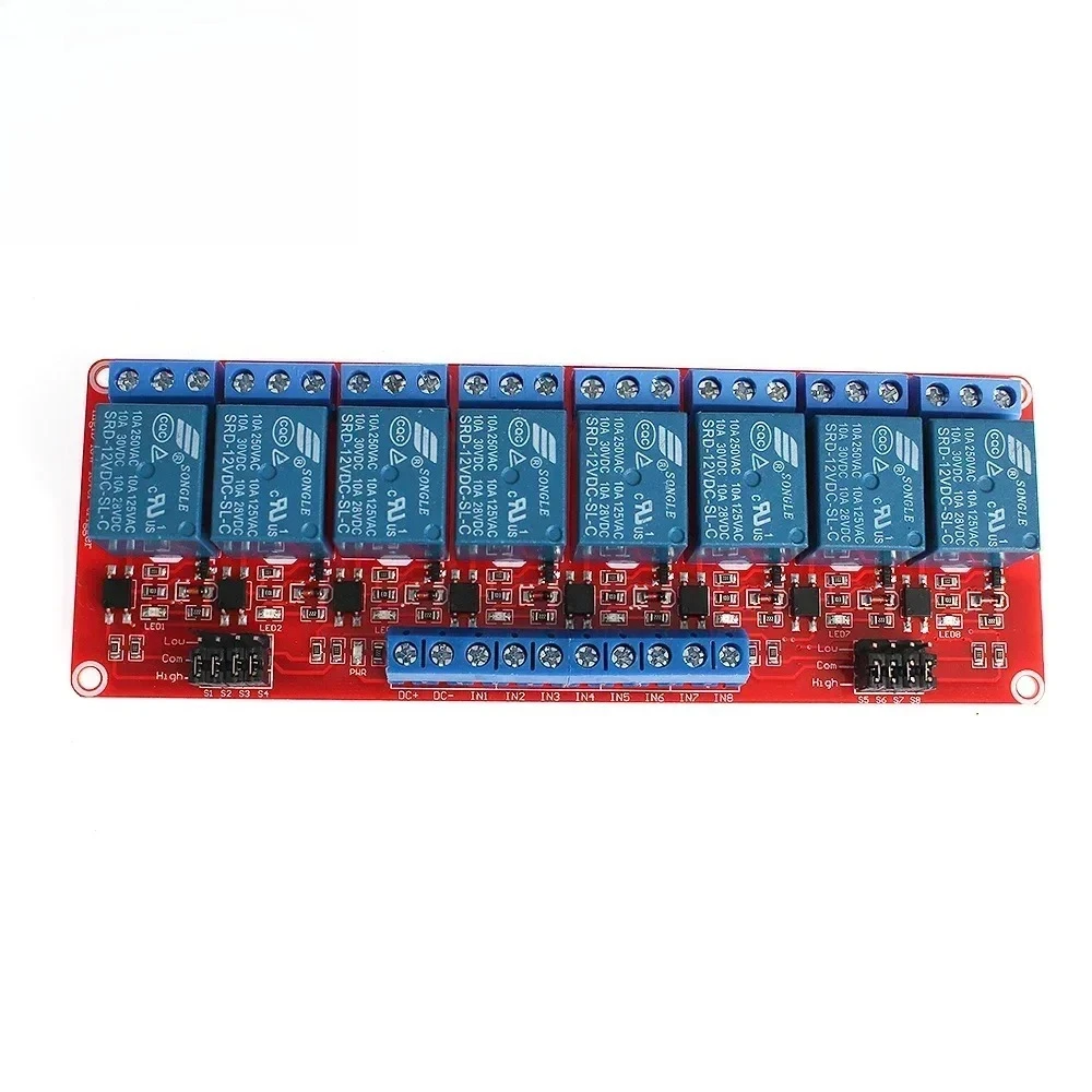 Picture 6: 1PCS 5V 12V 24V 1/2/4/8 Channel Relay Module Board with Optocoupler Isolation Compatible with Arduino ForDIY Automation Projects