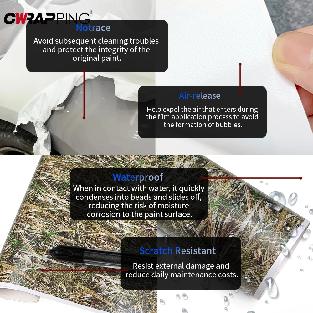 Leaf Camouflage Stickers for C - Full Cover Adhesive ulasan dan harga