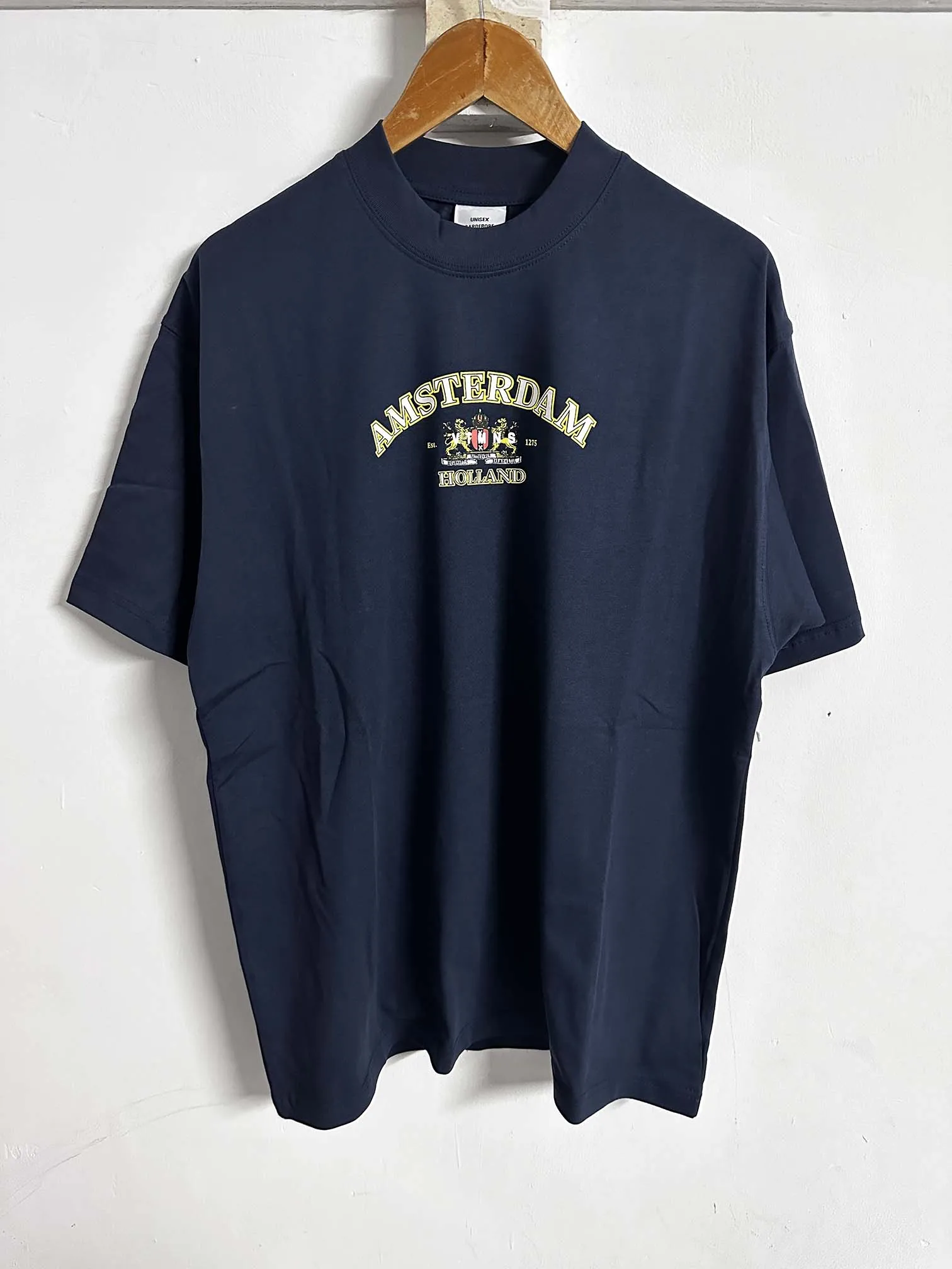 2026 Best Version AMSTERDAM HOLLAND Printed Women Men T shirts tees Thick Cotton Oversized Men Casual T shirt