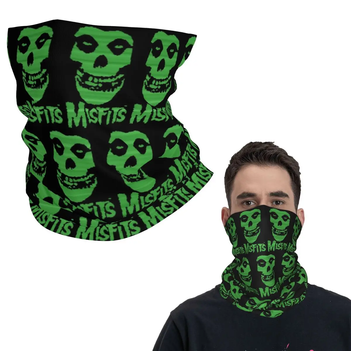 

Misfits череп бандана шеи гетры с принтом шарф многофункциональный головной убор для мужчин женщин взрослых зима
