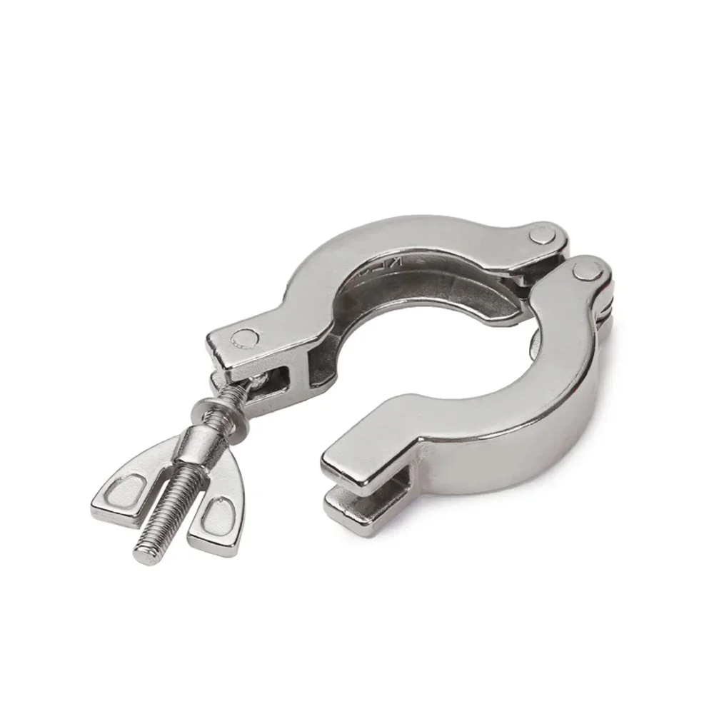 KF10 KF16 KF25 KF40 KF50 Vacuum Clamp Sanitary Fitting SUS 304 Stainless Steel Beer Brewing With Or Without Bracket + FKM O-Ring
