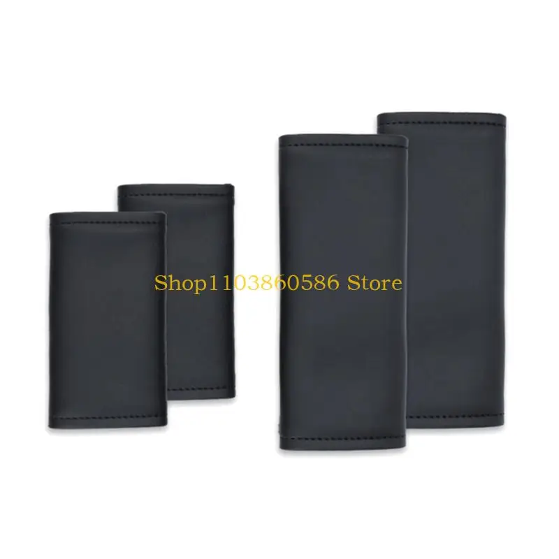 

242A Interior Door Grab Handle PU Leather Cover Trim for Left & Right,PU Leather Protective Case Cover