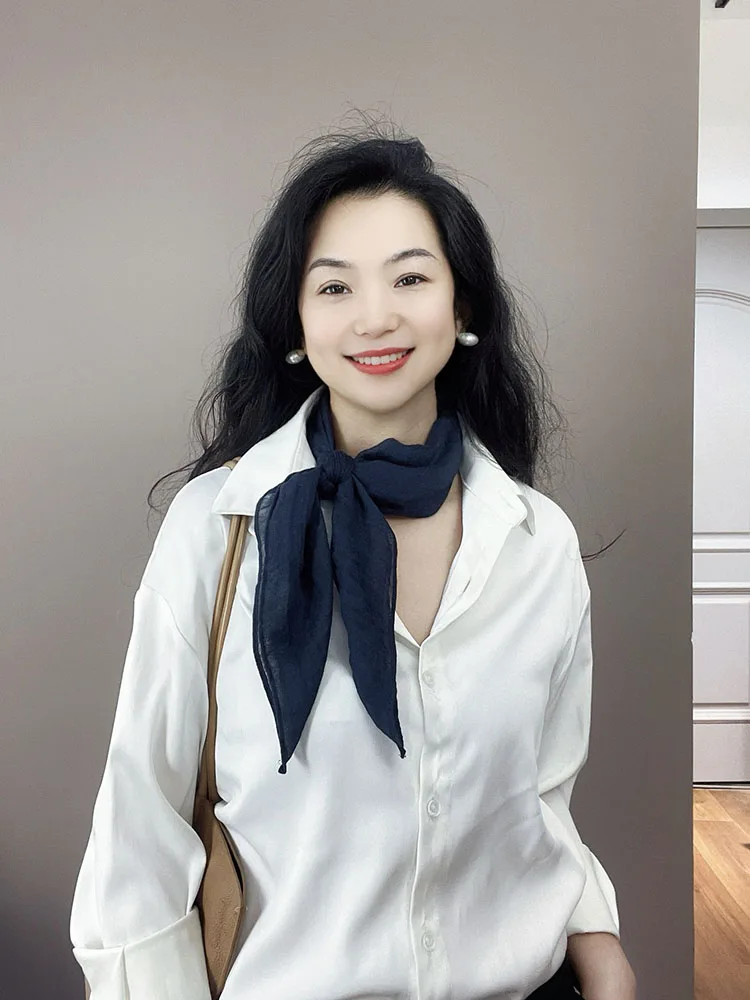 pure-cotton-small-square-scarf-women's-neck-protection-decoration-shirt-matching-silk-scarf-tie-korean-style-summer-autumn