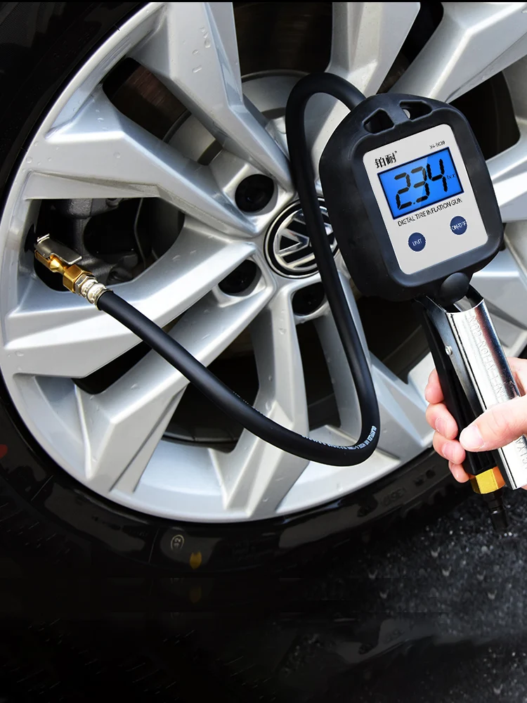 Tire pressure gauge High precision automobile tire pressure gauge Tire monitoring pressure gauge with electronic