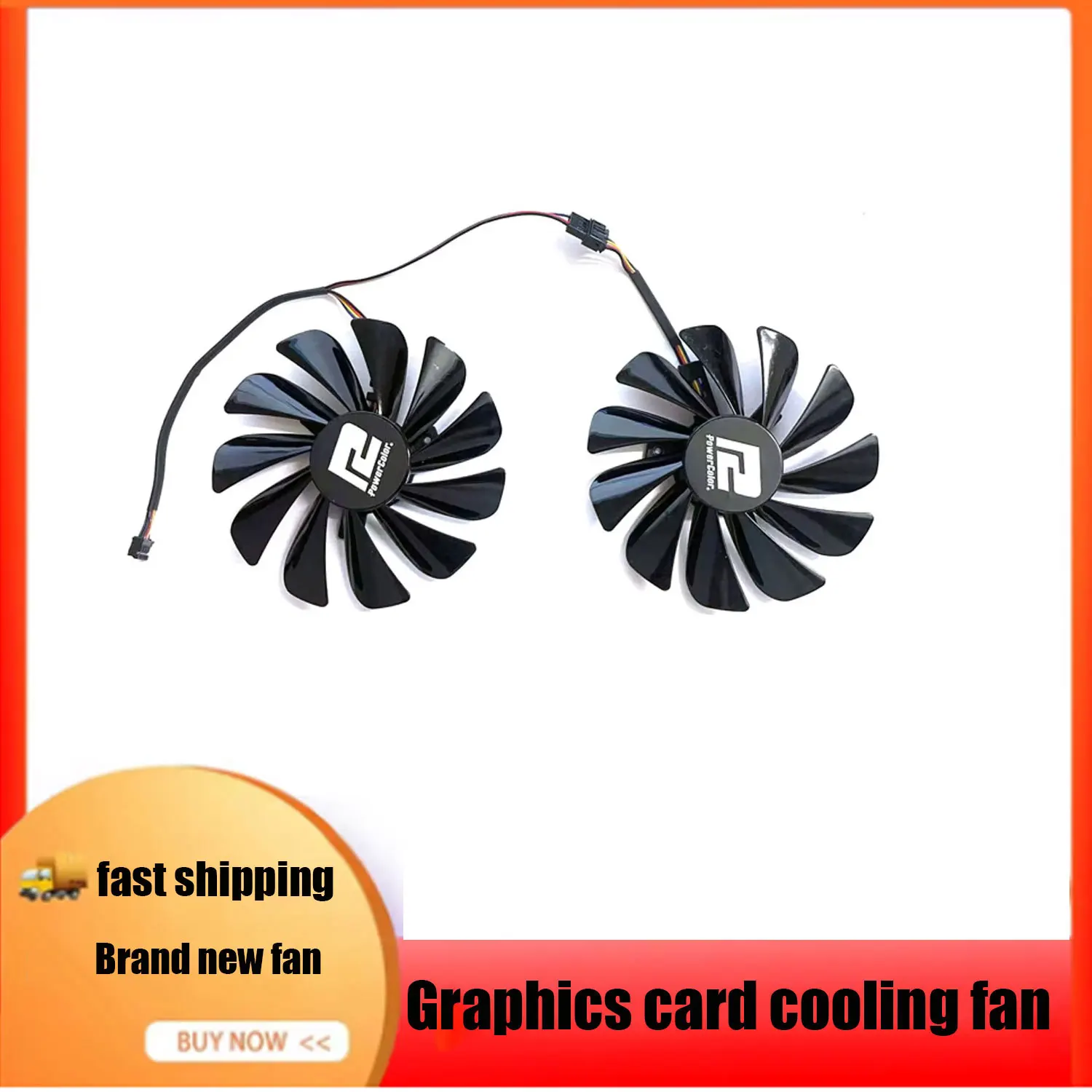 95MM 4PIN CF1010U12S RX5700XT GPU Fan For POWERCOLOR Radeon RX5600XT 5700 5700XT Red Dragon V2 Graphics Card Replacement Fan